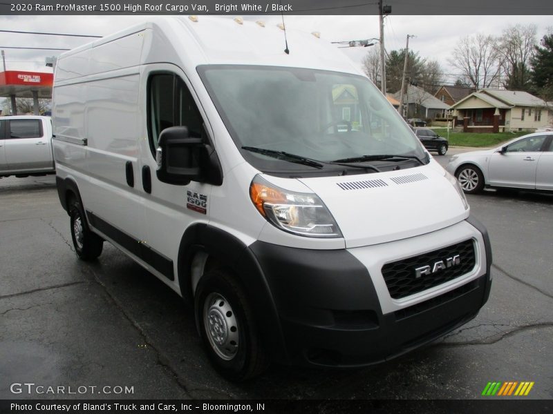 Bright White / Black 2020 Ram ProMaster 1500 High Roof Cargo Van