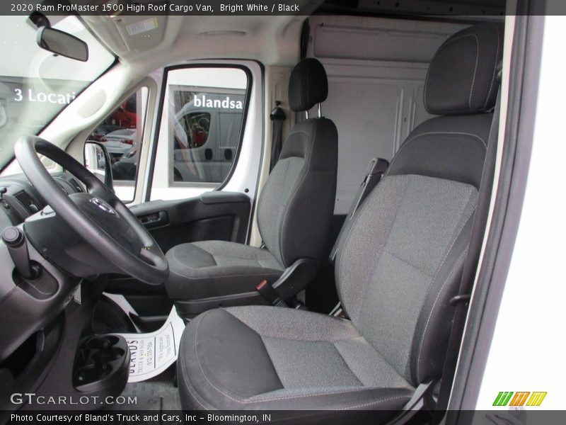 Bright White / Black 2020 Ram ProMaster 1500 High Roof Cargo Van