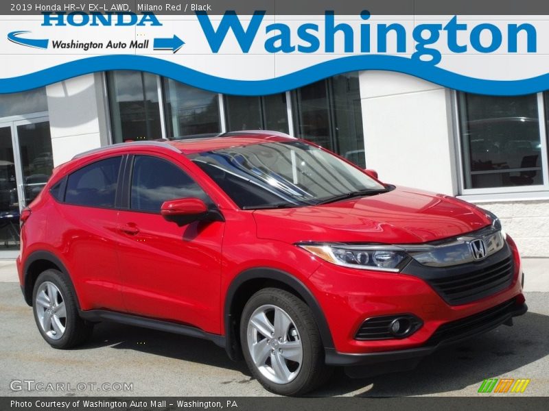 Milano Red / Black 2019 Honda HR-V EX-L AWD