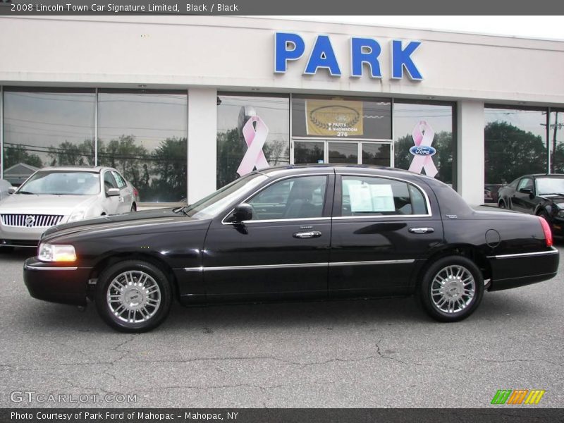 Black / Black 2008 Lincoln Town Car Signature Limited