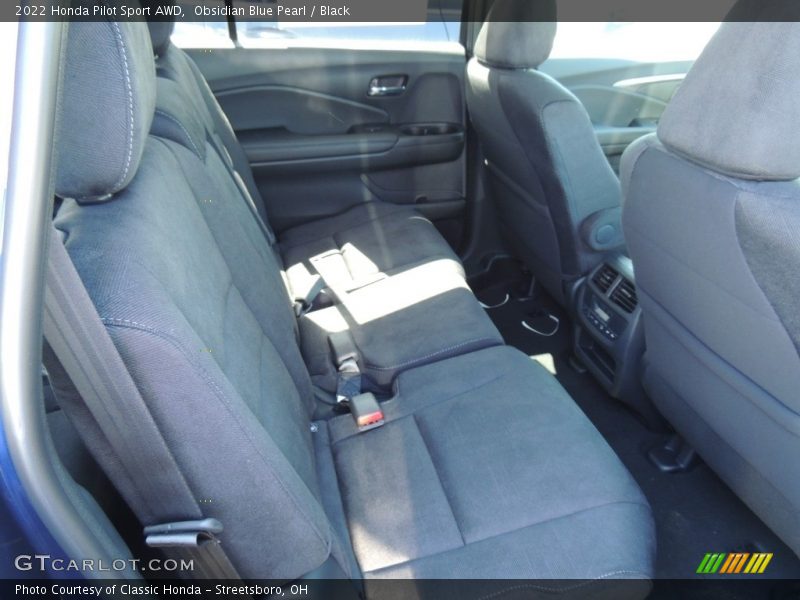 Obsidian Blue Pearl / Black 2022 Honda Pilot Sport AWD