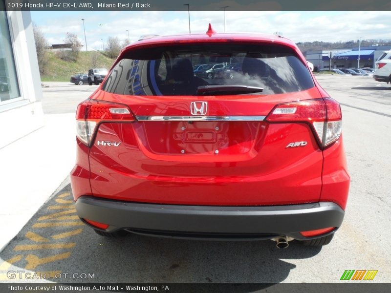 Milano Red / Black 2019 Honda HR-V EX-L AWD