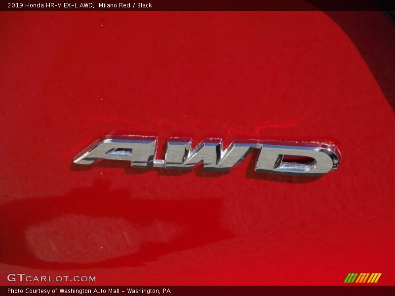 Milano Red / Black 2019 Honda HR-V EX-L AWD
