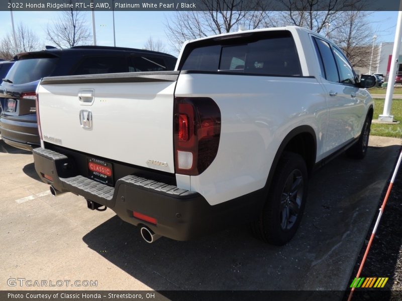 Platinum White Pearl / Black 2022 Honda Ridgeline RTL-E AWD