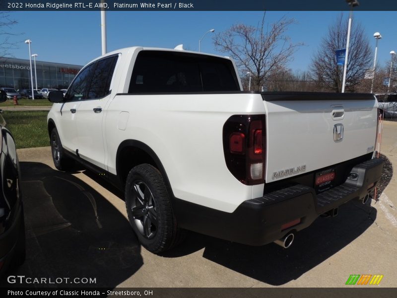 Platinum White Pearl / Black 2022 Honda Ridgeline RTL-E AWD