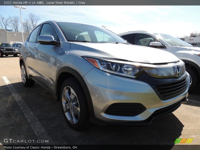 Lunar Silver Metallic / Gray 2022 Honda HR-V LX AWD