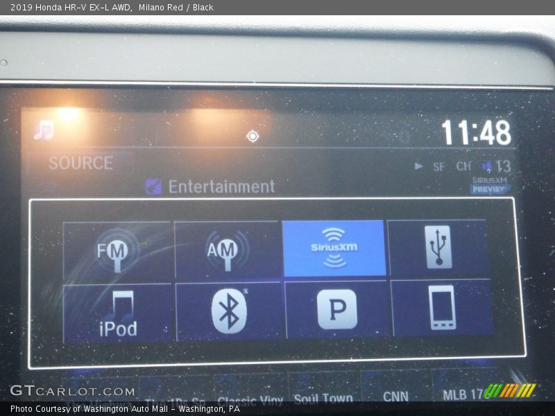 Milano Red / Black 2019 Honda HR-V EX-L AWD