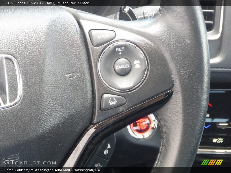 Milano Red / Black 2019 Honda HR-V EX-L AWD