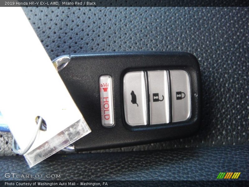 Milano Red / Black 2019 Honda HR-V EX-L AWD