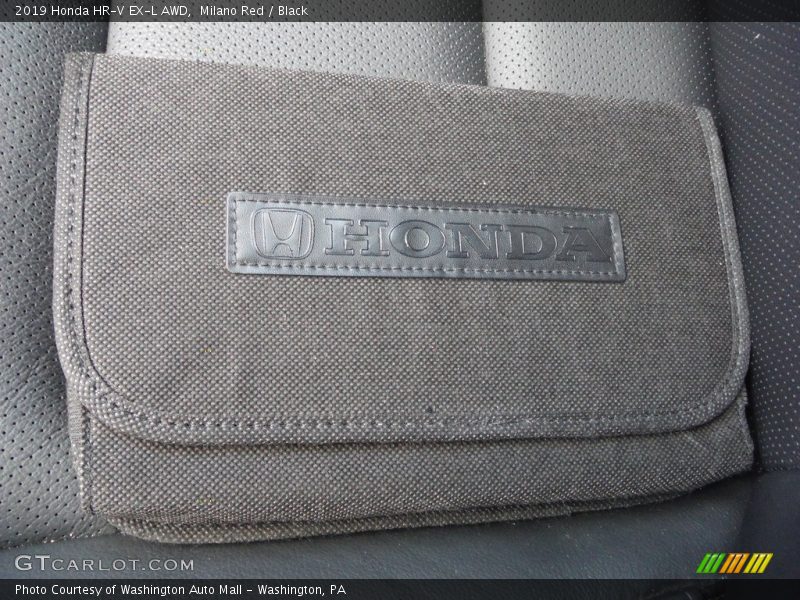 Milano Red / Black 2019 Honda HR-V EX-L AWD