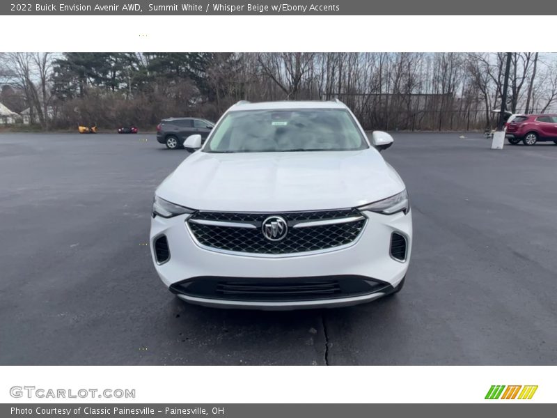 Summit White / Whisper Beige w/Ebony Accents 2022 Buick Envision Avenir AWD