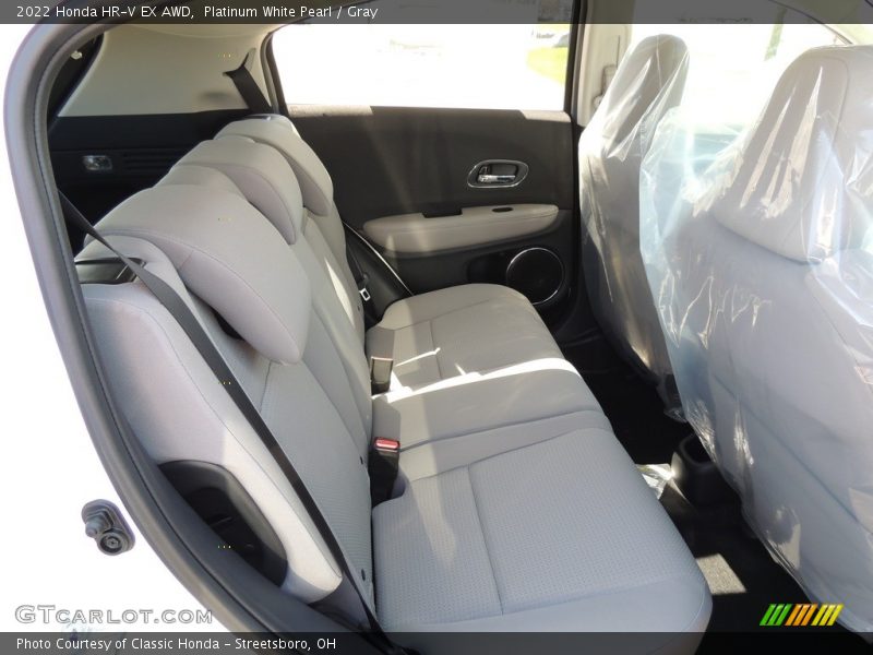 Platinum White Pearl / Gray 2022 Honda HR-V EX AWD