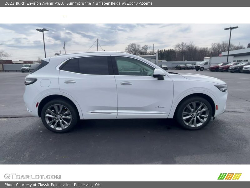 Summit White / Whisper Beige w/Ebony Accents 2022 Buick Envision Avenir AWD