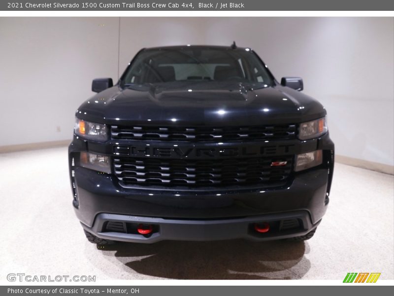 Black / Jet Black 2021 Chevrolet Silverado 1500 Custom Trail Boss Crew Cab 4x4