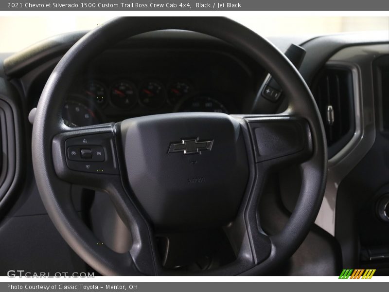 Black / Jet Black 2021 Chevrolet Silverado 1500 Custom Trail Boss Crew Cab 4x4