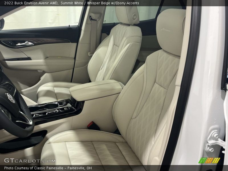Summit White / Whisper Beige w/Ebony Accents 2022 Buick Envision Avenir AWD
