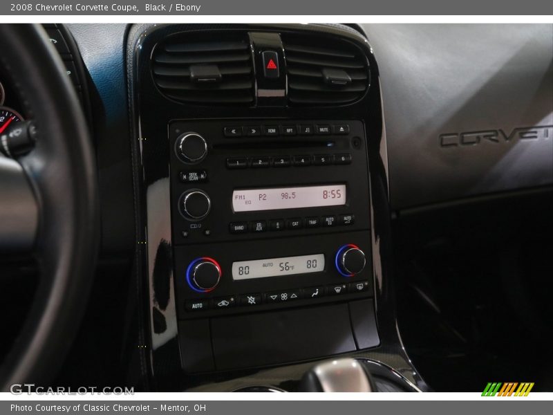 Black / Ebony 2008 Chevrolet Corvette Coupe