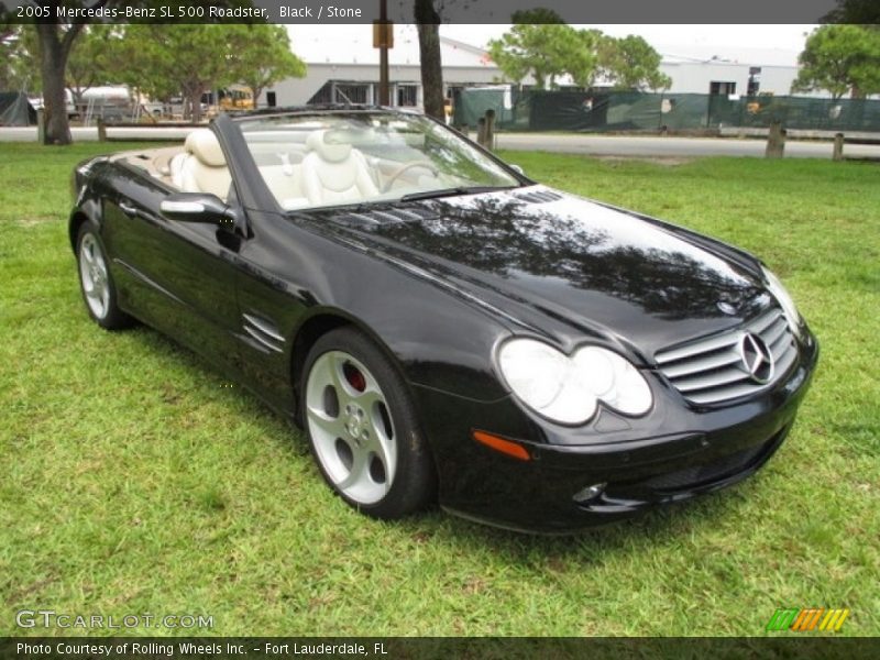 Black / Stone 2005 Mercedes-Benz SL 500 Roadster