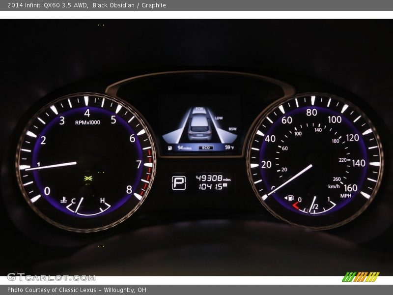 Black Obsidian / Graphite 2014 Infiniti QX60 3.5 AWD