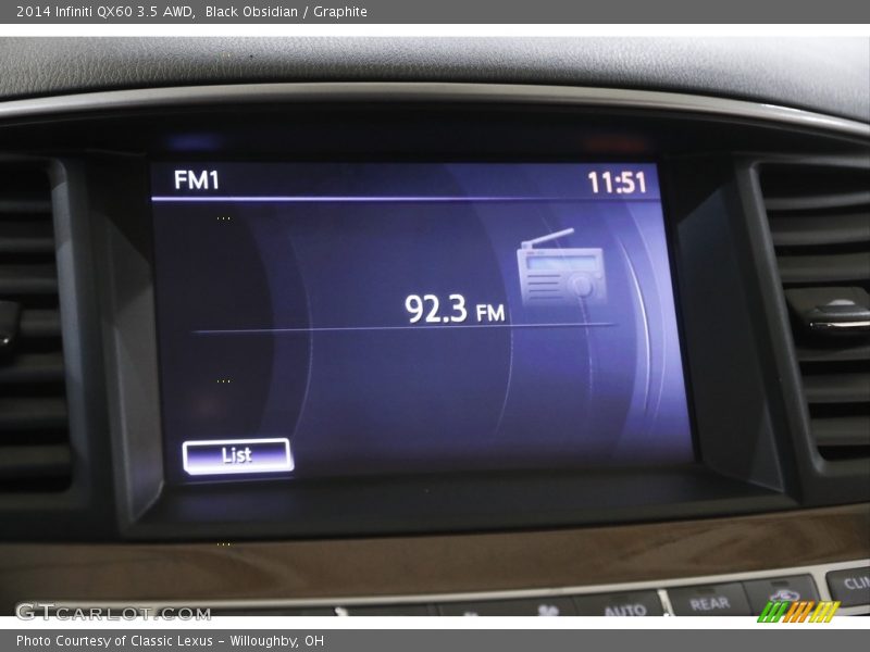 Black Obsidian / Graphite 2014 Infiniti QX60 3.5 AWD