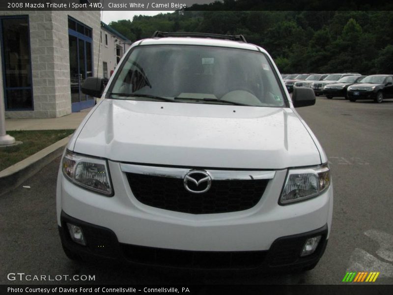 Classic White / Camel Beige 2008 Mazda Tribute i Sport 4WD