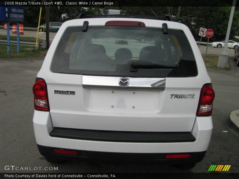 Classic White / Camel Beige 2008 Mazda Tribute i Sport 4WD