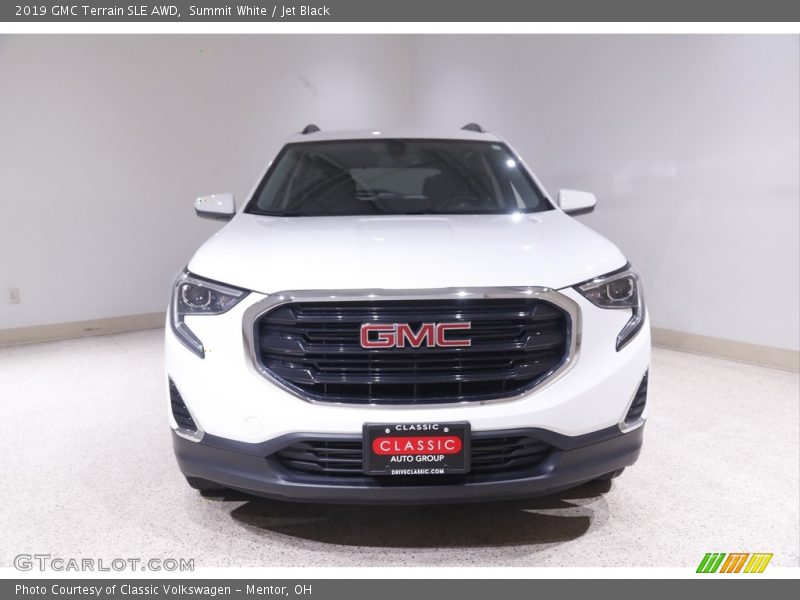 Summit White / Jet Black 2019 GMC Terrain SLE AWD
