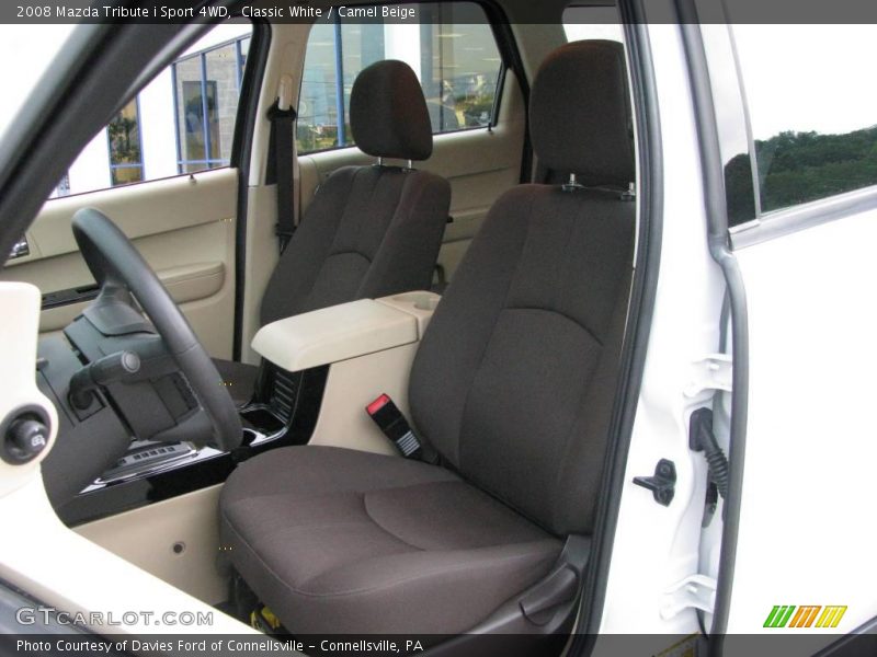 Classic White / Camel Beige 2008 Mazda Tribute i Sport 4WD