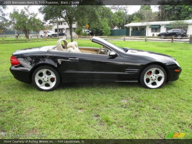 Black / Stone 2005 Mercedes-Benz SL 500 Roadster