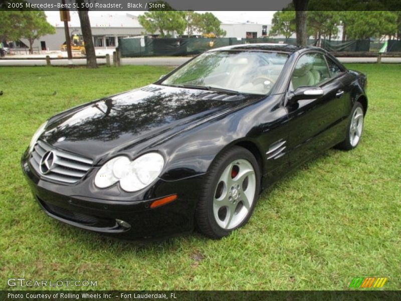 Black / Stone 2005 Mercedes-Benz SL 500 Roadster