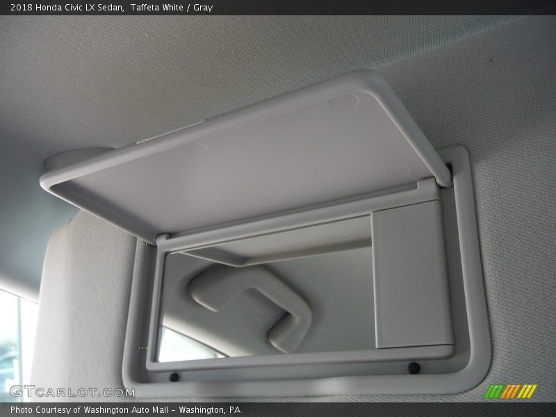 Taffeta White / Gray 2018 Honda Civic LX Sedan