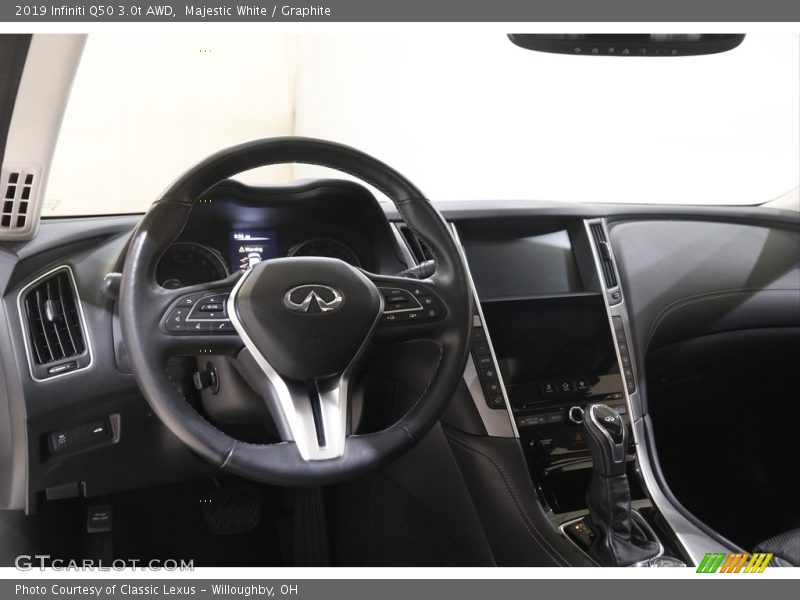 Majestic White / Graphite 2019 Infiniti Q50 3.0t AWD