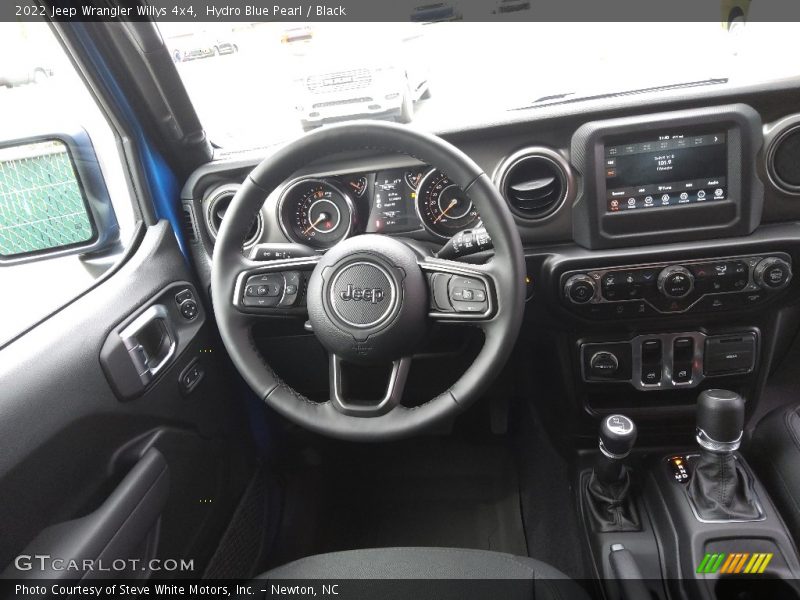 Dashboard of 2022 Wrangler Willys 4x4