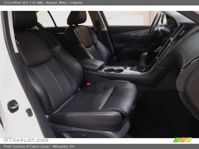 Majestic White / Graphite 2019 Infiniti Q50 3.0t AWD