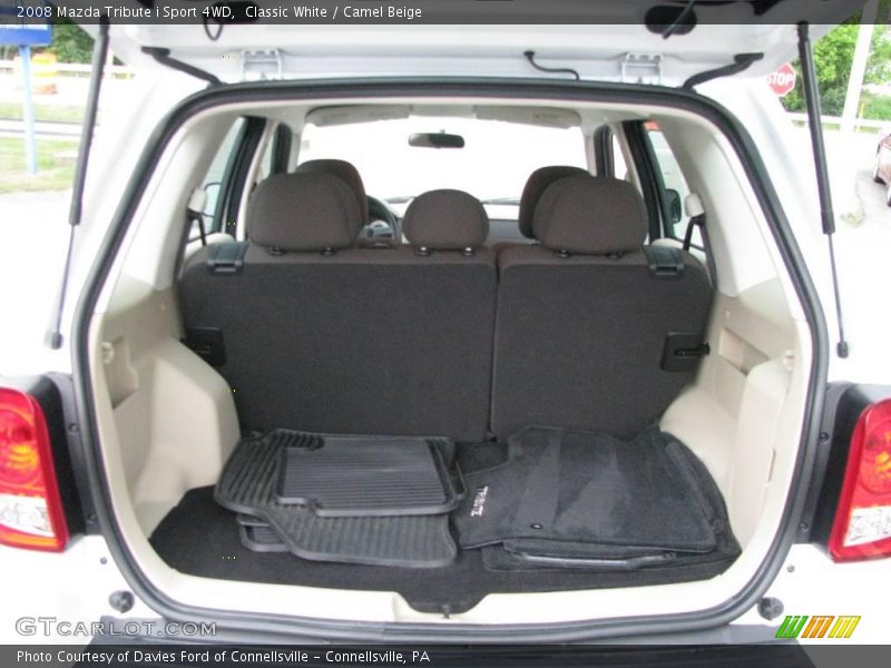 Classic White / Camel Beige 2008 Mazda Tribute i Sport 4WD