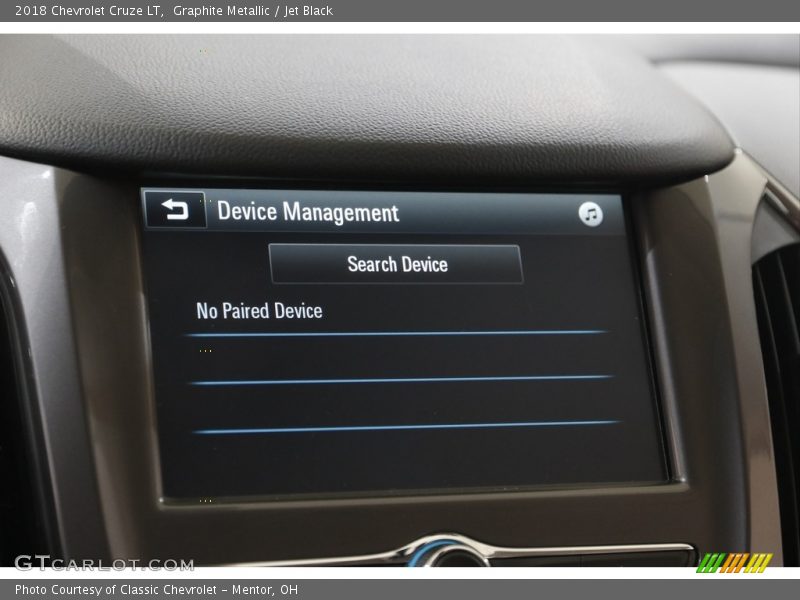 Graphite Metallic / Jet Black 2018 Chevrolet Cruze LT