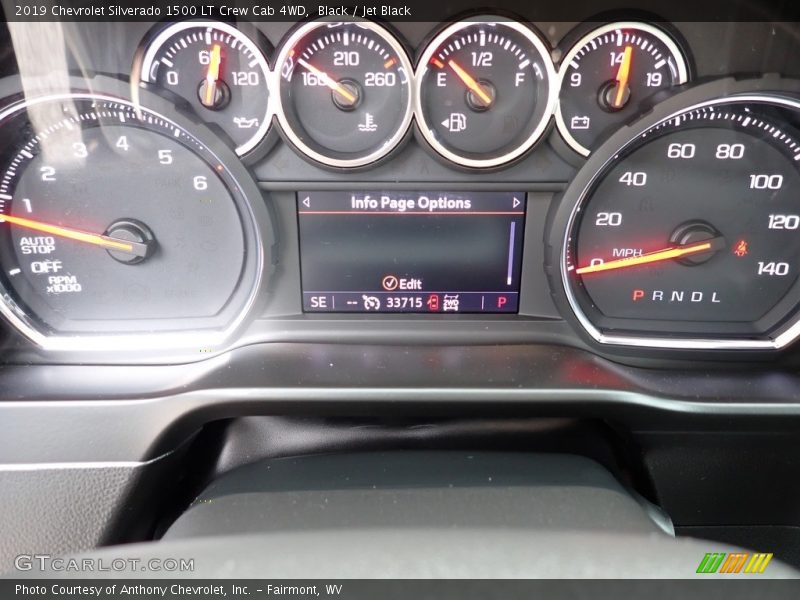 Black / Jet Black 2019 Chevrolet Silverado 1500 LT Crew Cab 4WD