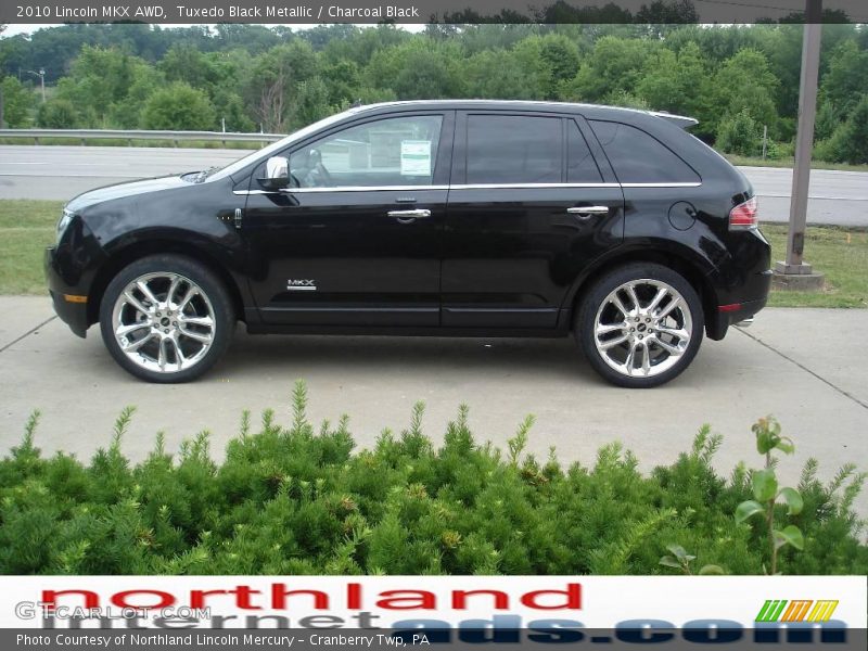 Tuxedo Black Metallic / Charcoal Black 2010 Lincoln MKX AWD