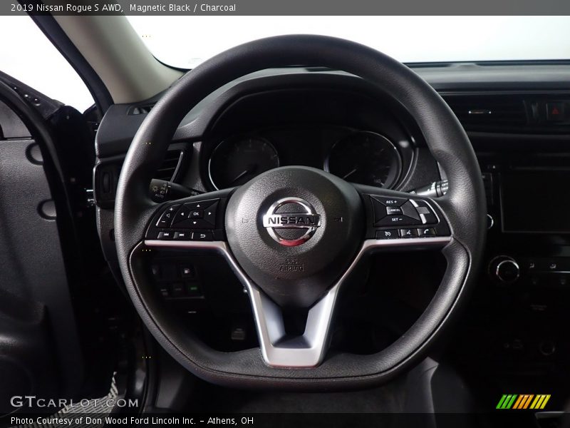 Magnetic Black / Charcoal 2019 Nissan Rogue S AWD