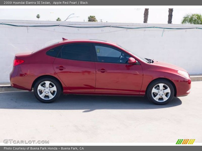Apple Red Pearl / Black 2009 Hyundai Elantra SE Sedan