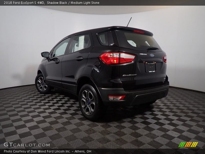 Shadow Black / Medium Light Stone 2018 Ford EcoSport S 4WD