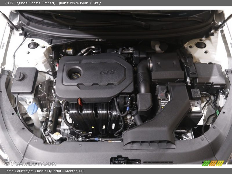 Quartz White Pearl / Gray 2019 Hyundai Sonata Limited