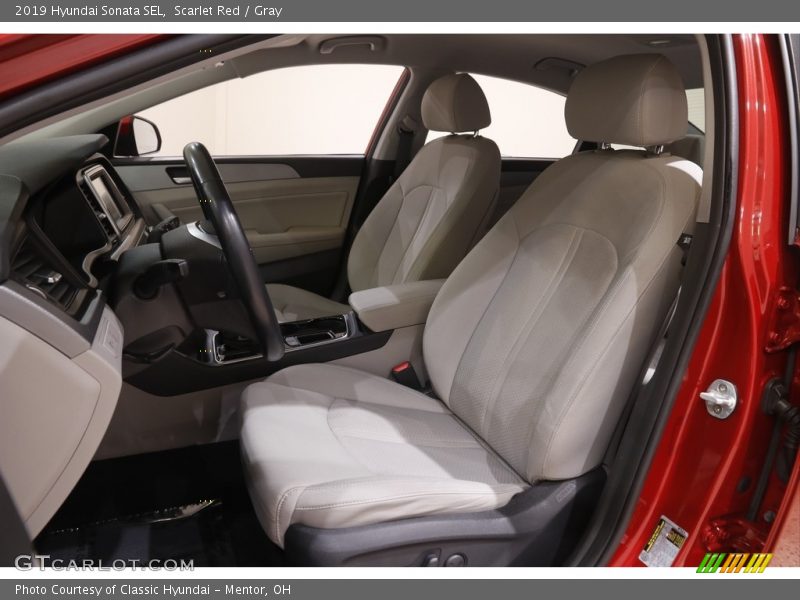 Scarlet Red / Gray 2019 Hyundai Sonata SEL