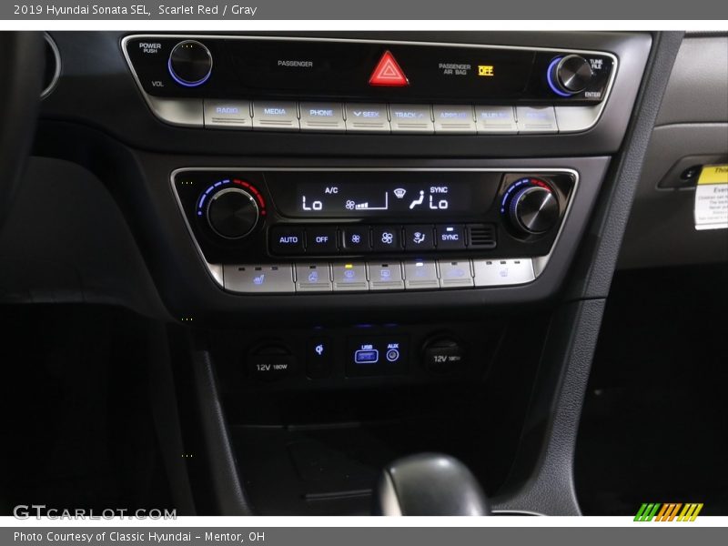 Scarlet Red / Gray 2019 Hyundai Sonata SEL