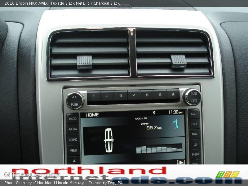Tuxedo Black Metallic / Charcoal Black 2010 Lincoln MKX AWD