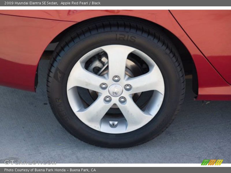 Apple Red Pearl / Black 2009 Hyundai Elantra SE Sedan