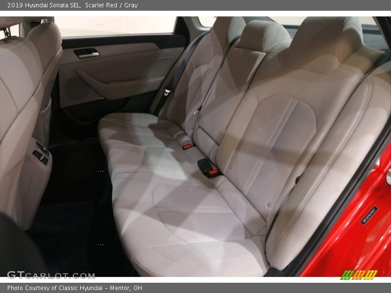 Scarlet Red / Gray 2019 Hyundai Sonata SEL