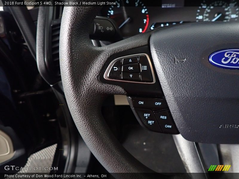 Shadow Black / Medium Light Stone 2018 Ford EcoSport S 4WD
