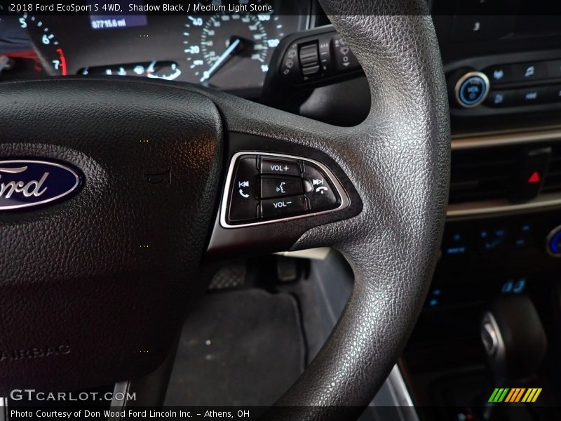 Shadow Black / Medium Light Stone 2018 Ford EcoSport S 4WD