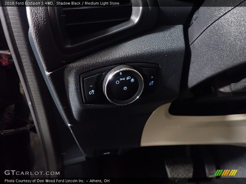 Shadow Black / Medium Light Stone 2018 Ford EcoSport S 4WD
